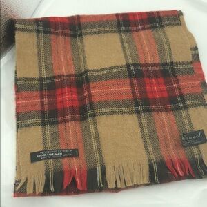 woodward & lothrop check lambs wool scarf Men’s Germany 1.5in W X 48in L